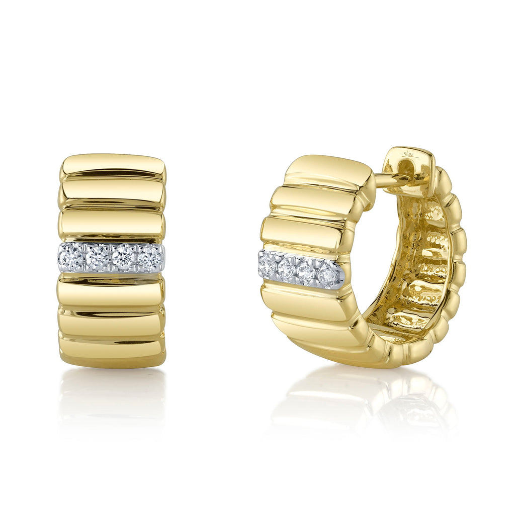 0.09CT DIAMOND HUGGIE EARRING Diamond Huggie Earring