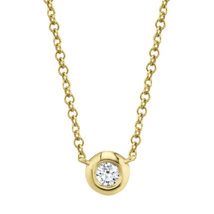 Diamond Bezel Necklace