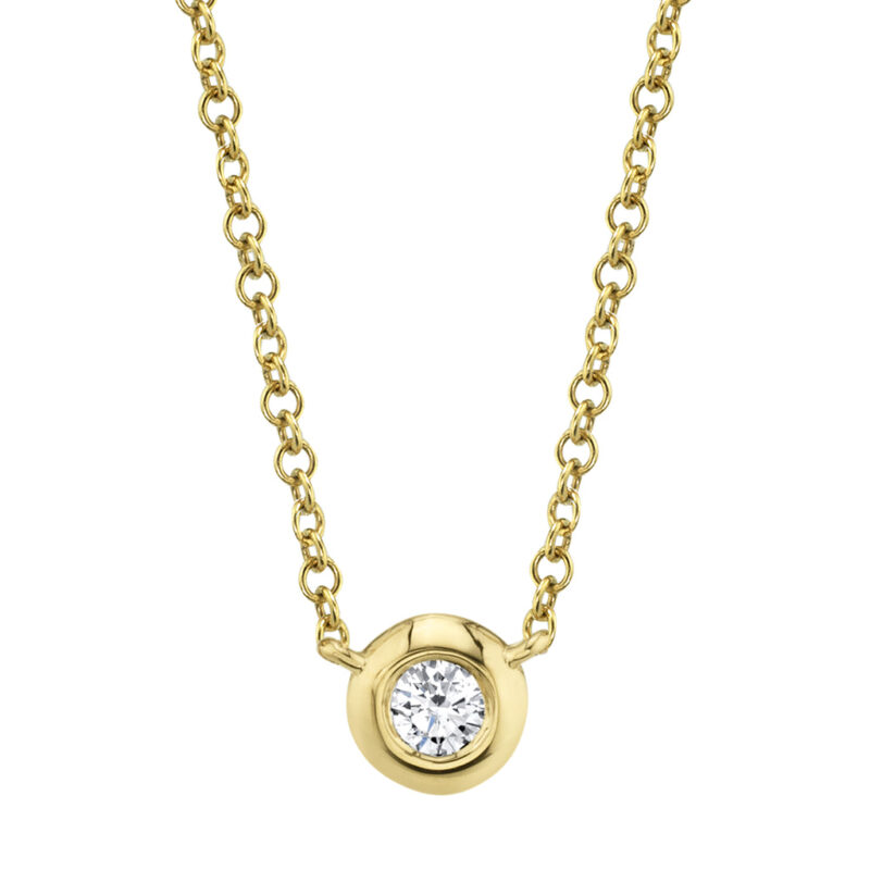 Diamond Bezel Necklace