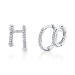Diamond Double Huggie Earring