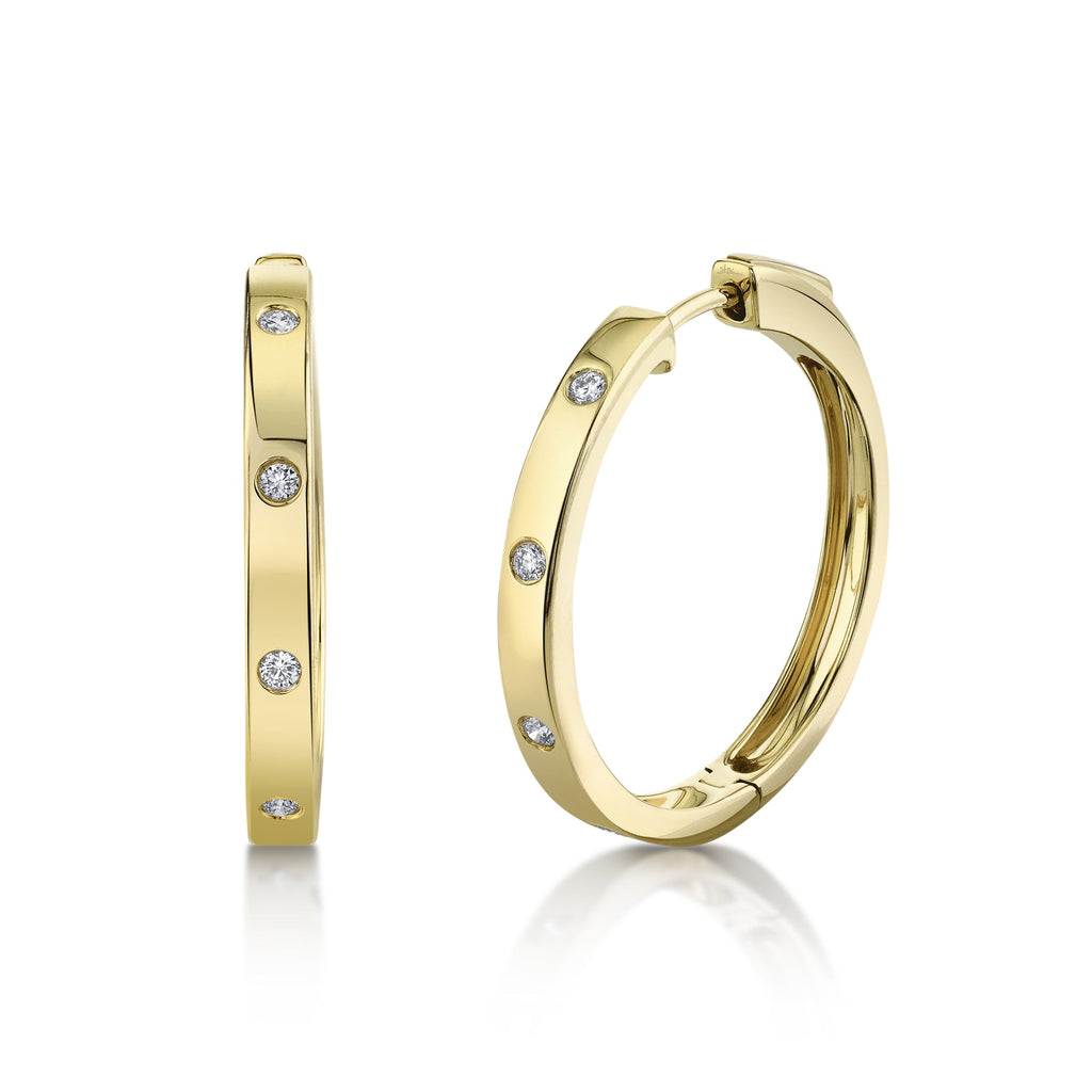 0.15CT DIAMOND HOOP EARRING Diamond Hoop Earring