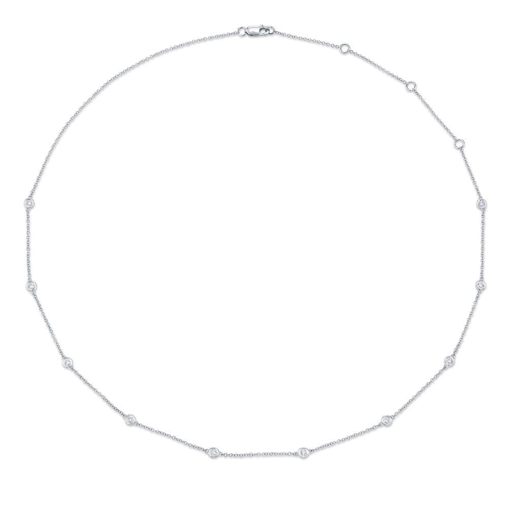 18K Solid Gold 0.28Ct 18" Diamonds By The Yard Chain 18K Solid Gold 0.28Ct 18" Diamonds By The Yard Chain