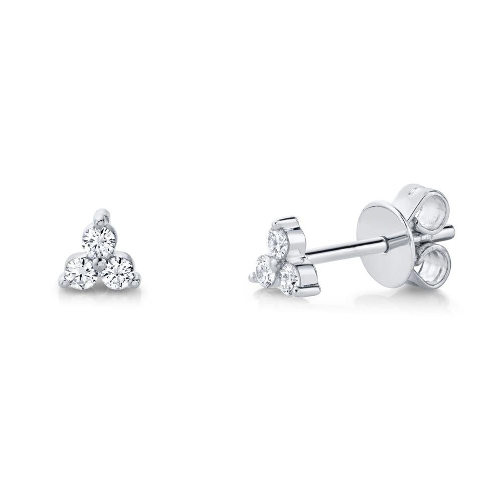 14K Solid Gold 0.15Ct Diamond Stud Earrings 14K Solid Gold 0.15Ct Diamond Stud Earrings