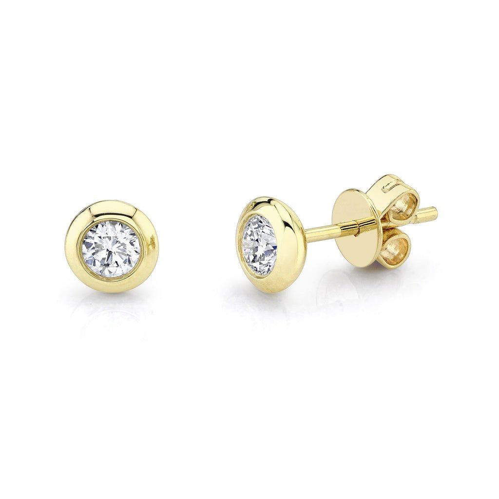 0.40Ct Diamond Bezel Stud Earring 0.40Ct Diamond Bezel Stud Earring