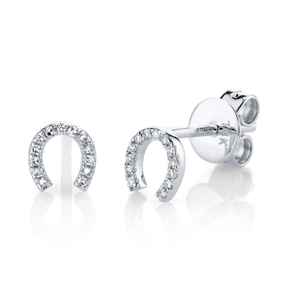 Oakley 0.06 Ct. Diamond Horseshoe Stud Earring Oakley 0.06 Ct. Diamond Horseshoe Stud Earring