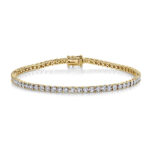 18K Solid Gold 1.50Ct Diamond Tennis Bracelet