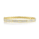 1.80Ct Diamond Emerald Pave Bangle