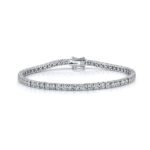 18K Solid Gold 2.02Ct Diamond Tennis Bracelet