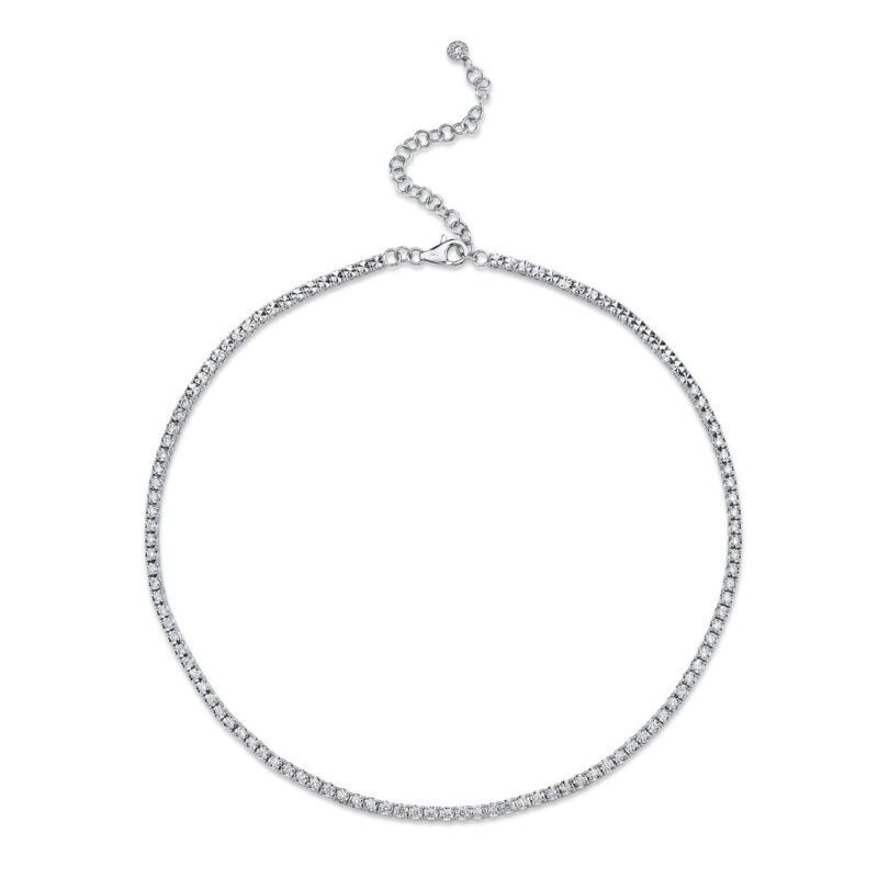 18K Solid Gold 2.49Ct Diamond Necklace