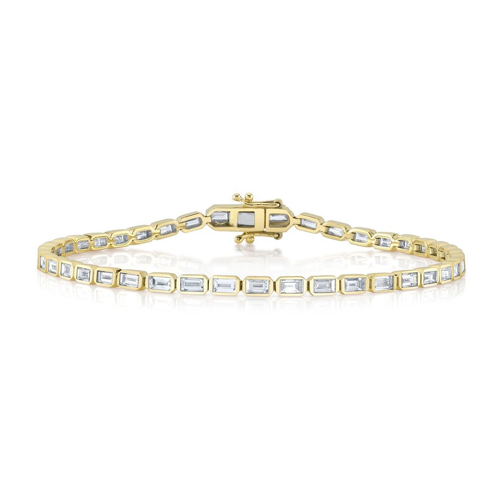 2.20Ct Diamond Baguette Bezel Tennis Bracelet 2.20Ct Diamond Baguette Bezel Tennis Bracelet