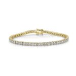18K Solid Gold 2.02Ct Diamond Tennis Bracelet