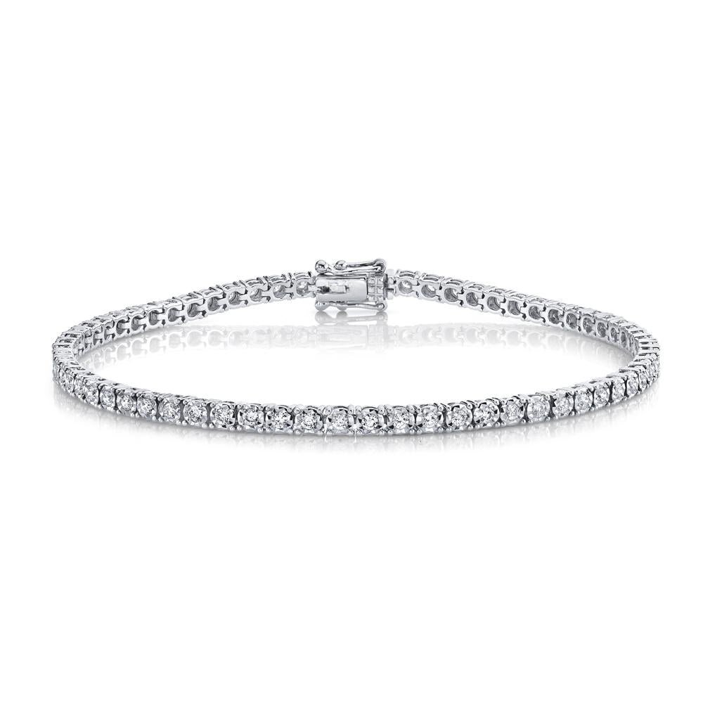 18K Solid Gold 1.19Ct Diamond Tennis Bracelet 18K Solid Gold 1.19Ct Diamond Tennis Bracelet