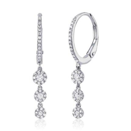 14K Gold 0.32Ct Diamond Earring