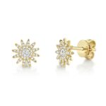 Shinelle 'Aurora' 0.24 Ct. Diamond Starburst Stud Earring
