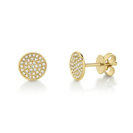 Emmie 0.17Ct. Diamond Pave Circle Stud Earring