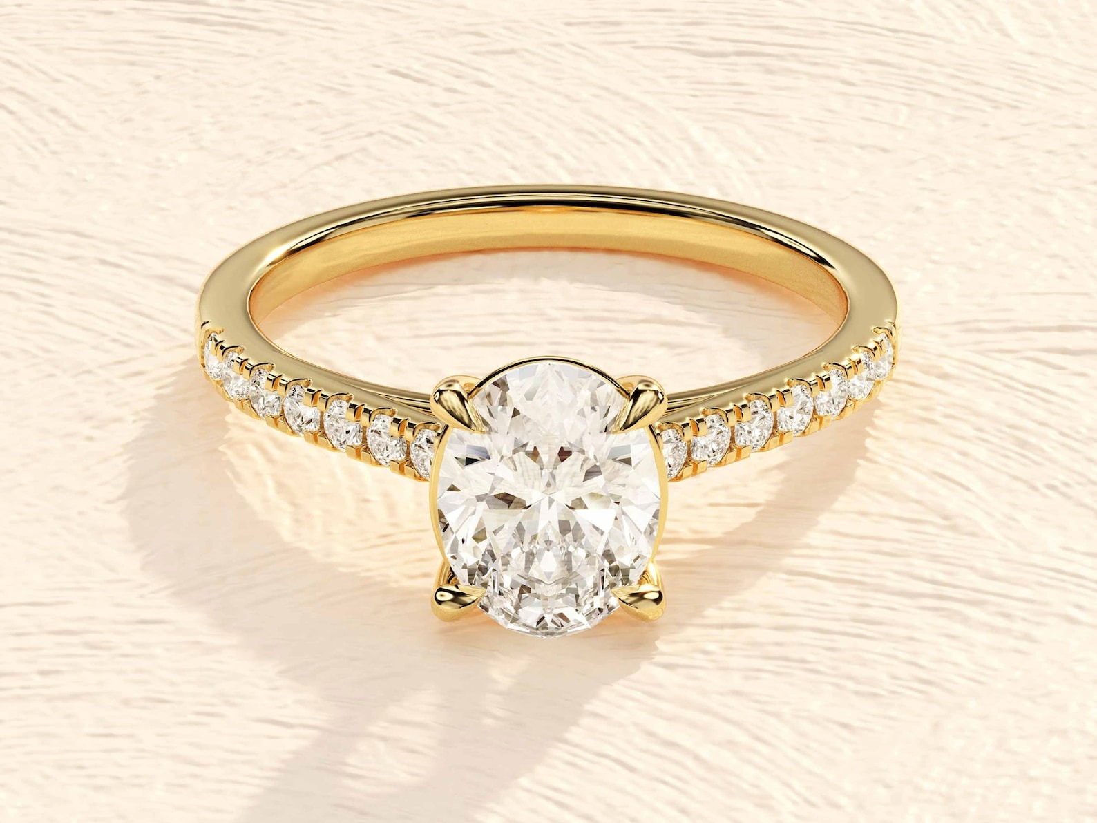 Oval Engagement Ring in 14k Solid Gold / 1 ct Oval Lab Grown Diamond Engagement Rings Oval Engagement Ring in 14k Solid Gold / 1 ct Oval Lab Grown Diamond Engagement Rings