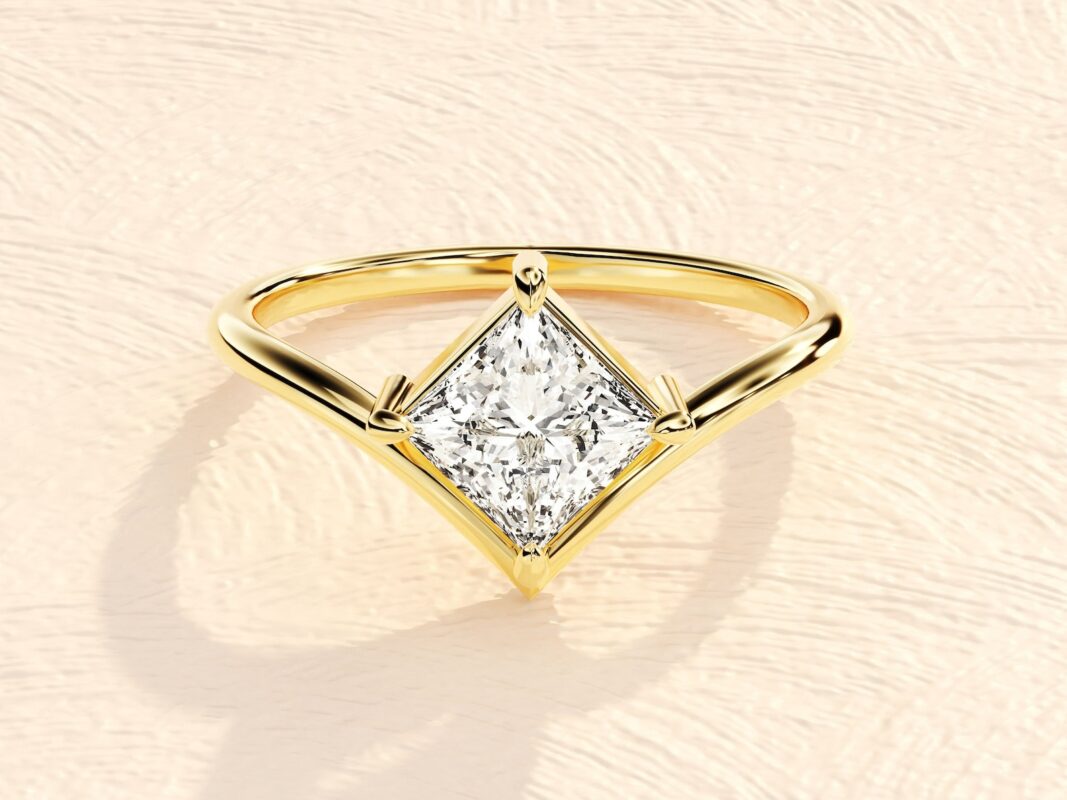 Cushion Cut 4ct Lab Grown Diamond 1ct Engagement Ring