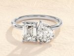 14K Solid Gold Toe Moi Engagement Ring 2ct Lab Grown Diamond