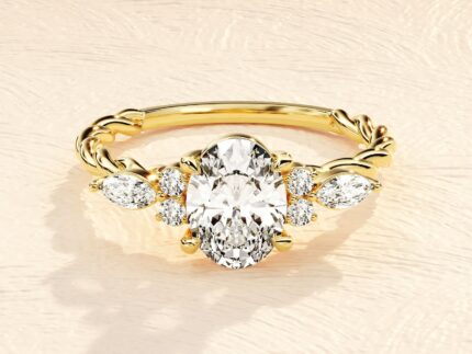 Oval Solitaire Ring 3 ct. Lab Grown Diamond Engagement Ring