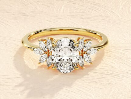 Round Cut 3 ct Lab Grown Diamond Engagement Ring