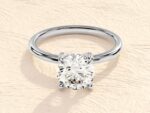 Round Cut 1 ct Lab Grown Diamond Engagement Ring