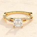 4 Prong Cushion Cut 4ct Lab Grown Diamond Engagement Ring