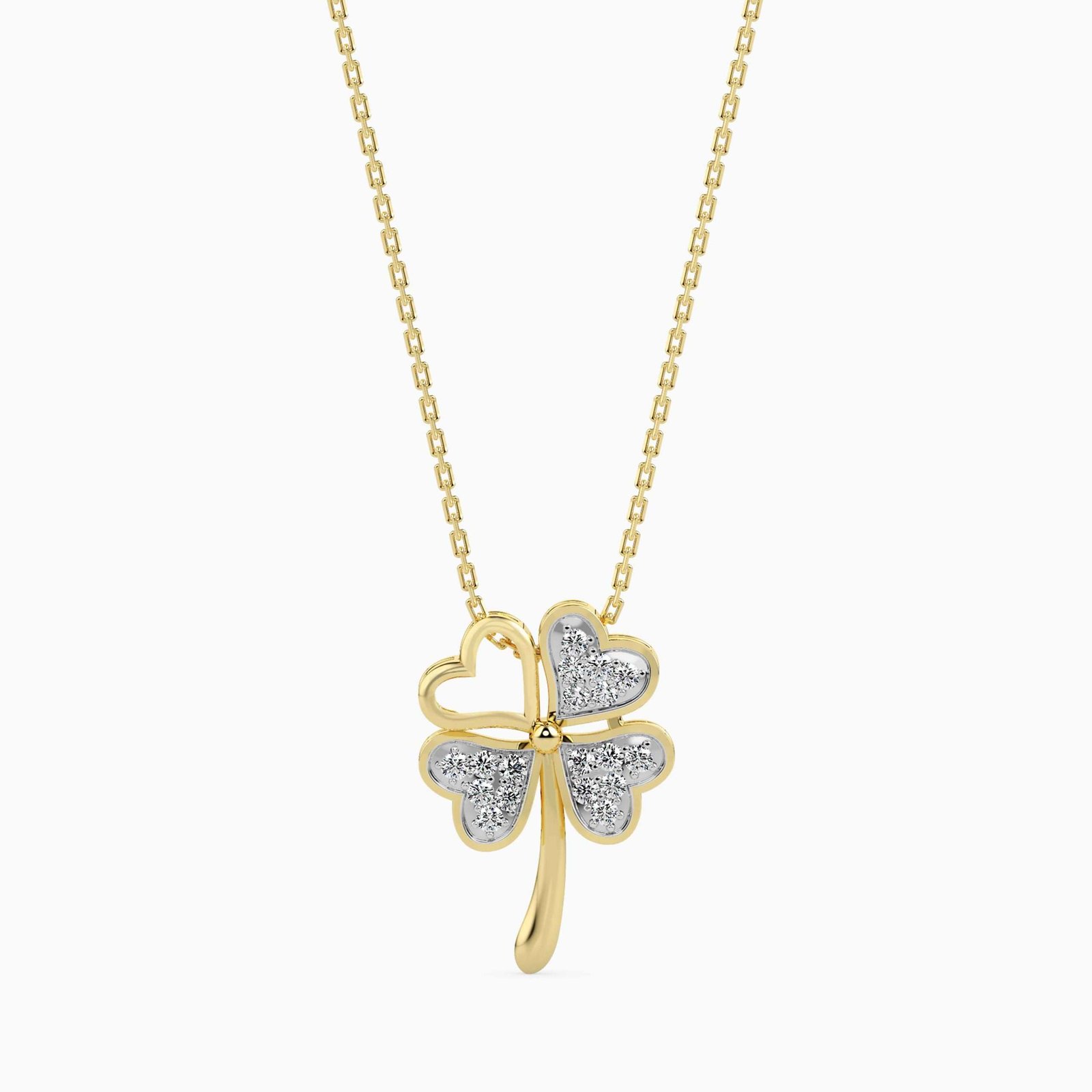 18K Solid Gold 0.12 CT Entwined in Love Diamond Pendant 18K Solid Gold 0.12 CT Entwined in Love Diamond Pendant