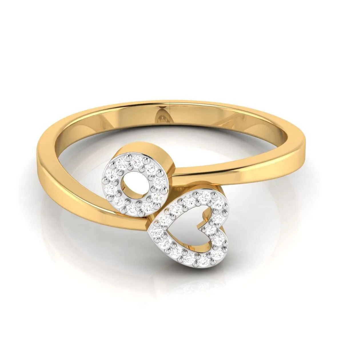 18K Solid Gold 2CT Heart Diamond Ring 18K Solid Gold 2CT Heart Diamond Ring